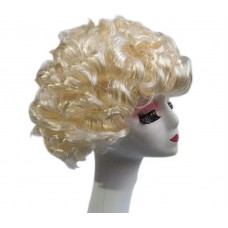 HIOEWI Wiggy Mermaid Short Blonde Curly Wig for Halloween Costume Party Cosplay